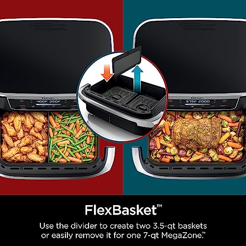 DZ071 Foodi 6-in-1 DualZone FlexBasket Air Fryer