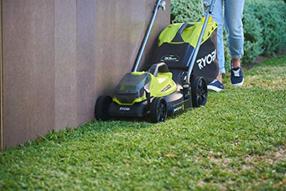 18V One+ Cordless 33cm Lawnmower & 23cm Grass Trimmer (1 x 5.0Ah)