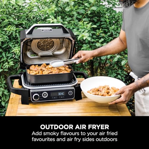Woodfire OG701UK Electric BBQ Grill & Smoker - Black