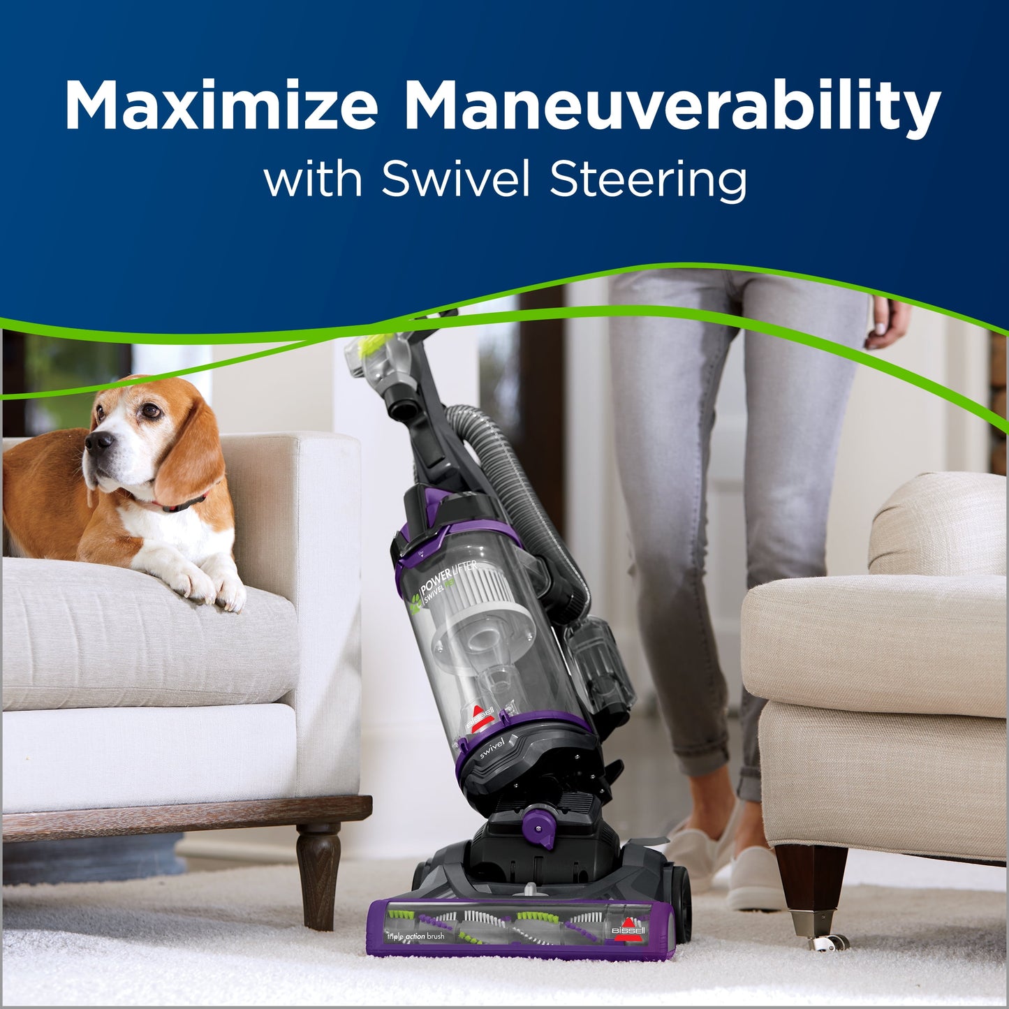 BISSELL PowerLifter Swivel Pet Bagless Upright Vacuum 2260