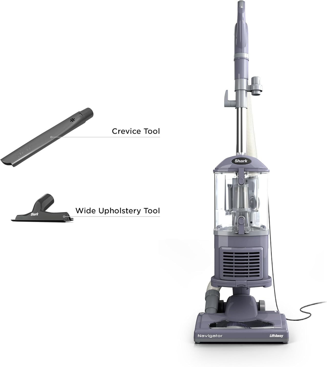 Shark Navigator Lift-Away Upright Vacuum HEPA Pet Hair Swivel Steering 1.1 qt Corded 1200W 12.5 lb Lavender NV352