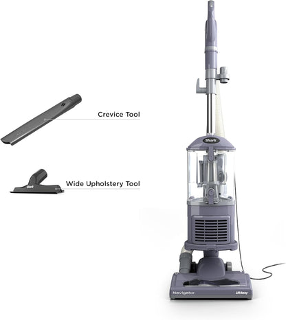 Shark Navigator Lift-Away Upright Vacuum HEPA Pet Hair Swivel Steering 1.1 qt Corded 1200W 12.5 lb Lavender NV352