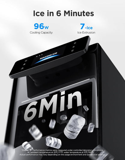 GoveeLife Smart Nugget Ice Maker Pro 60 lbs/Day 6-Minute Ice 40dB Ultra-Quiet App Control Self-Cleaning