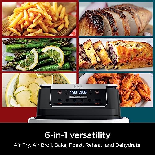 DZ071 Foodi 6-in-1 DualZone FlexBasket Air Fryer