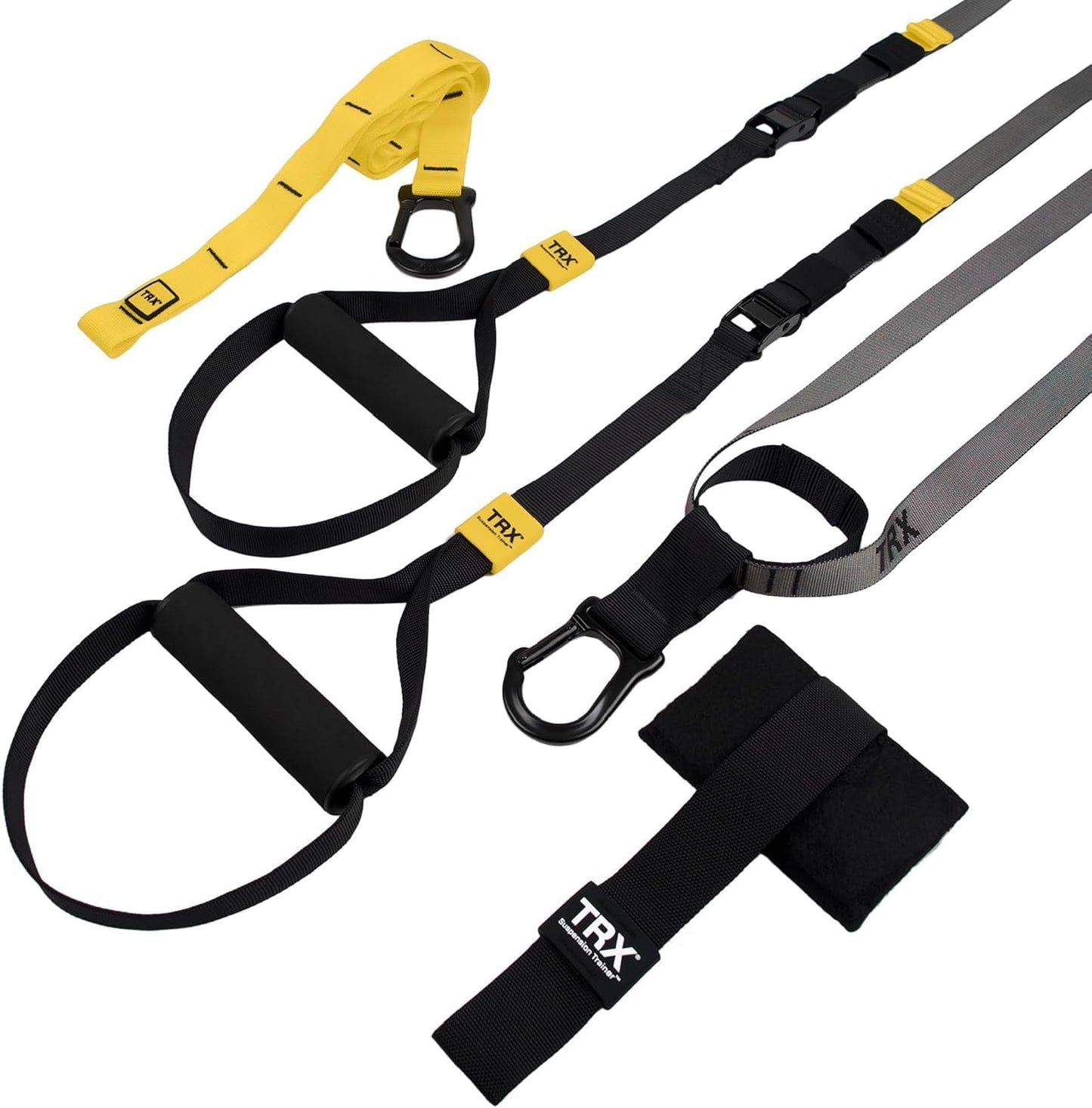 TRX GO Suspension Trainer Portable Bodyweight Home Gym Full Body Strength Training Equipment Grey