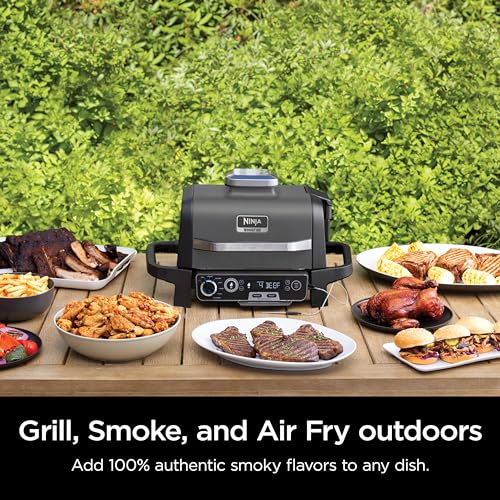 Woodfire Pro 7-in-1 Grill & Smoker with Thermometer
