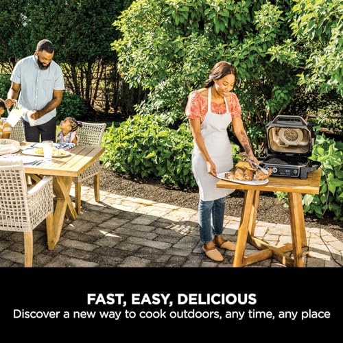 Woodfire OG701UK Electric BBQ Grill & Smoker - Black