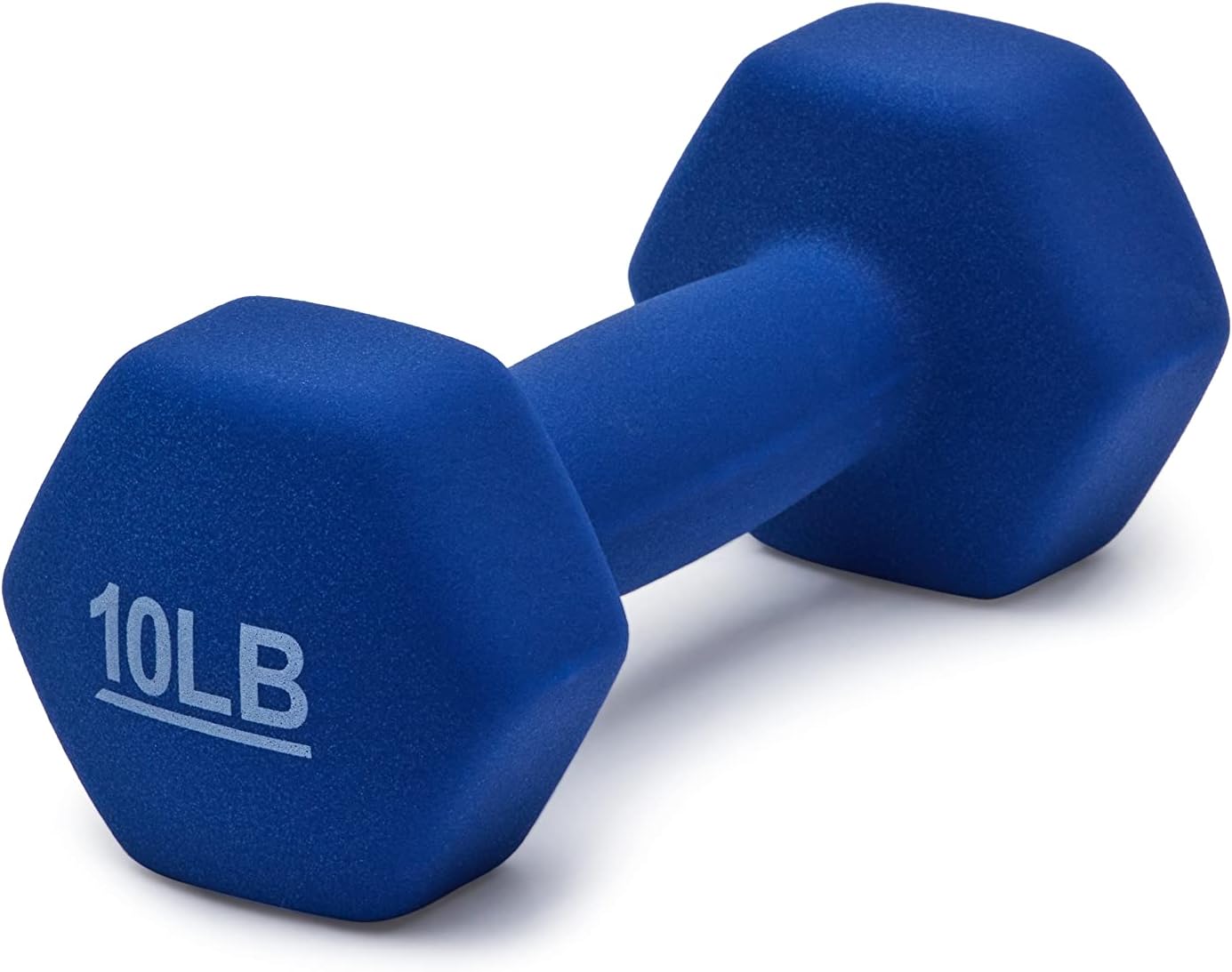 Amazon Basics Neoprene Dumbbell Pair 10 lb Navy Blue