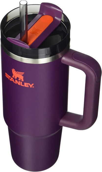 Stanley Quencher H2.0 FlowState 20 oz Stainless Steel Vacuum Insulated Tumbler with Lid and Straw Charcoal