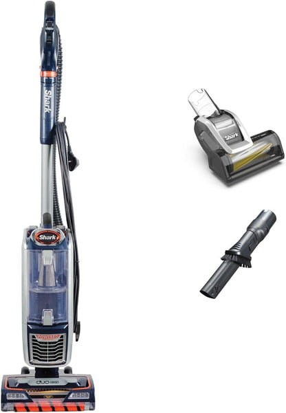 Shark NZ801UKT DuoClean Powered Lift-Away Upright Vacuum Anti Hair Wrap HEPA 0.22 gal Corded 750W 14.3 lb Navy/Orange