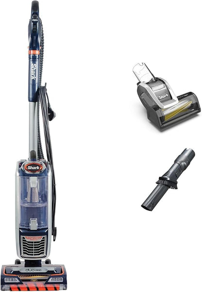 Shark NZ801UKT DuoClean Powered Lift-Away Upright Vacuum Anti Hair Wrap HEPA 0.22 gal Corded 750W 14.3 lb Navy/Orange