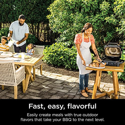 Woodfire Pro 7-in-1 Grill & Smoker with Thermometer