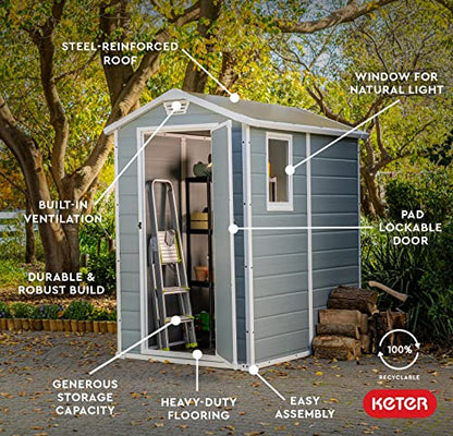 Manor 4x6 Resin Outdoor Storage Shed