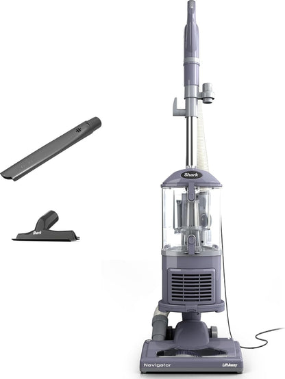 Shark Navigator Lift-Away Upright Vacuum HEPA Pet Hair Swivel Steering 1.1 qt Corded 1200W 12.5 lb Lavender NV352