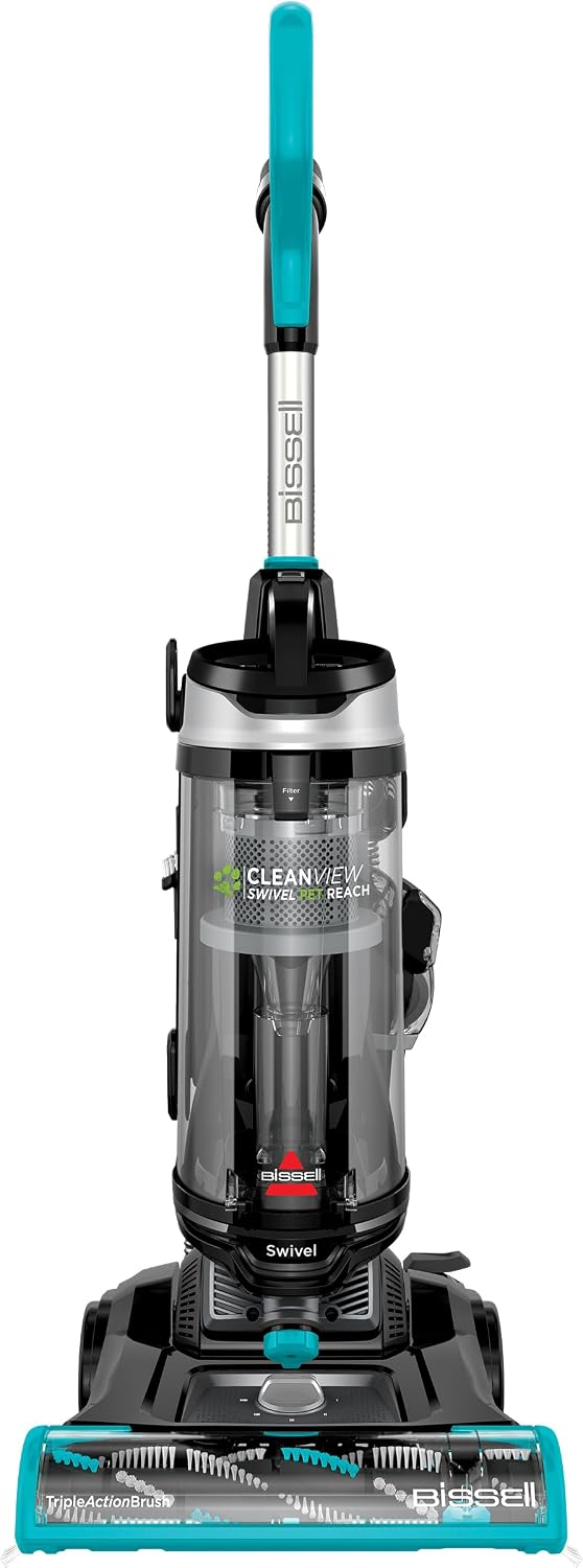 Bissell CleanView Swivel Pet Reach Upright Vacuum Quick Release Wand Triple Action Brush Roll 1.06 qt 18.4 lb 3198A