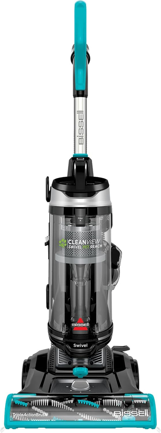 Bissell CleanView Swivel Pet Reach Upright Vacuum Quick Release Wand Triple Action Brush Roll 1.06 qt 18.4 lb 3198A