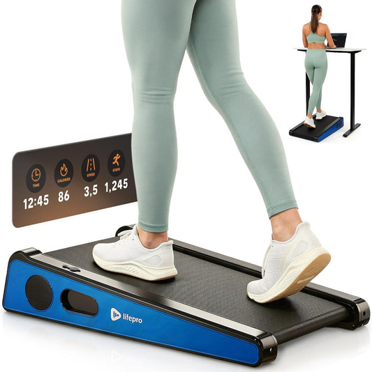 LifePro PacerMini Compact Walking Pad Treadmill with Incline Under Desk Portable Quiet Electric 3 MPH 220 lb Capacity