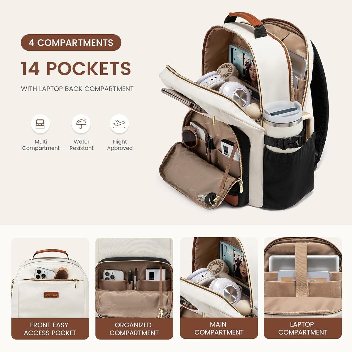 LOVEVOOK Travel Laptop Backpack