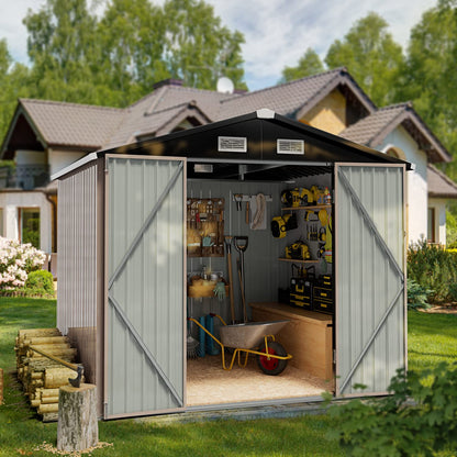Outdoor Storage Shed, 6.4x4 FT