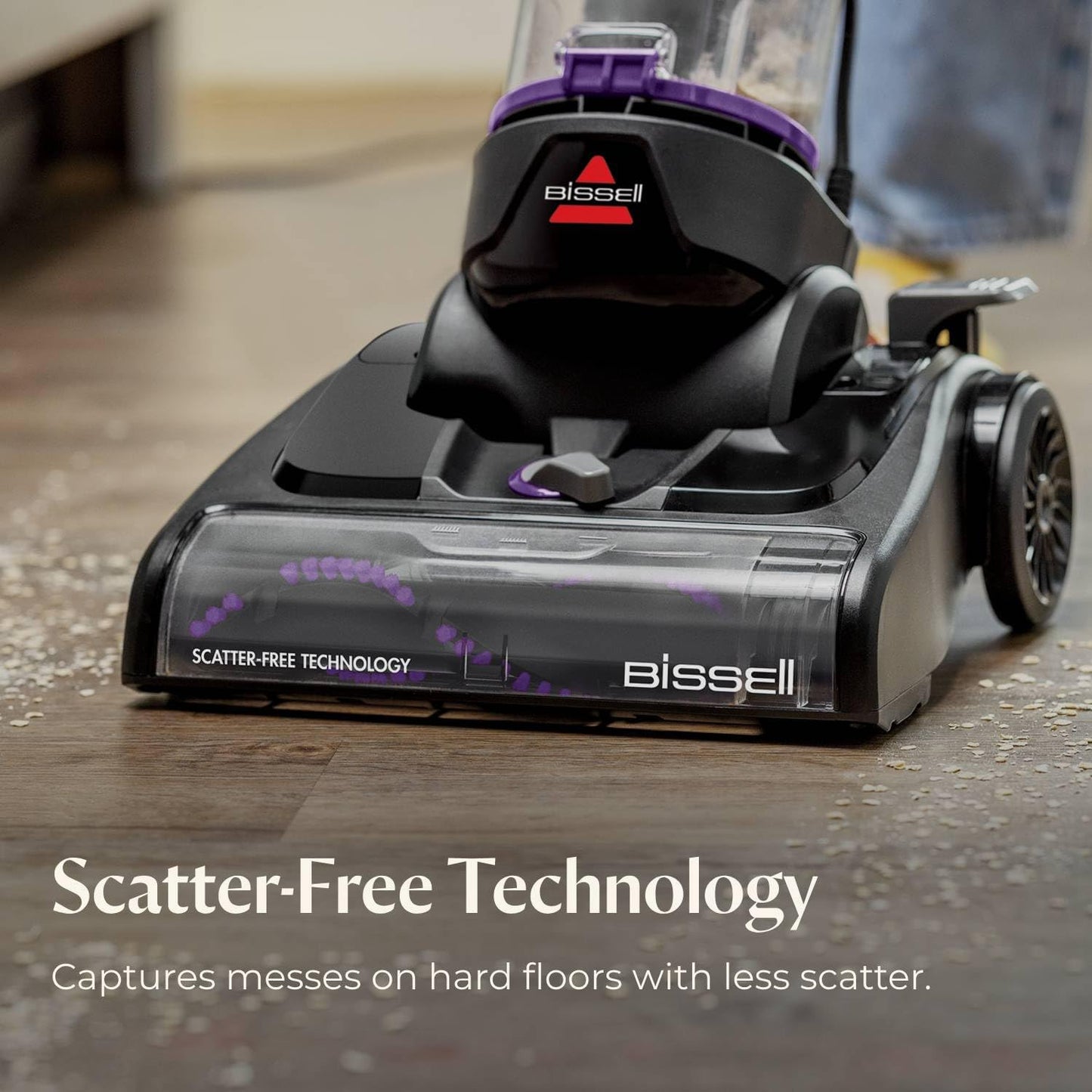 Bissell CleanView Compact Turbo Upright Vacuum Quick Release Wand Scatterfree Technology 1 L Dirt Tank 10.9 lb 3437F