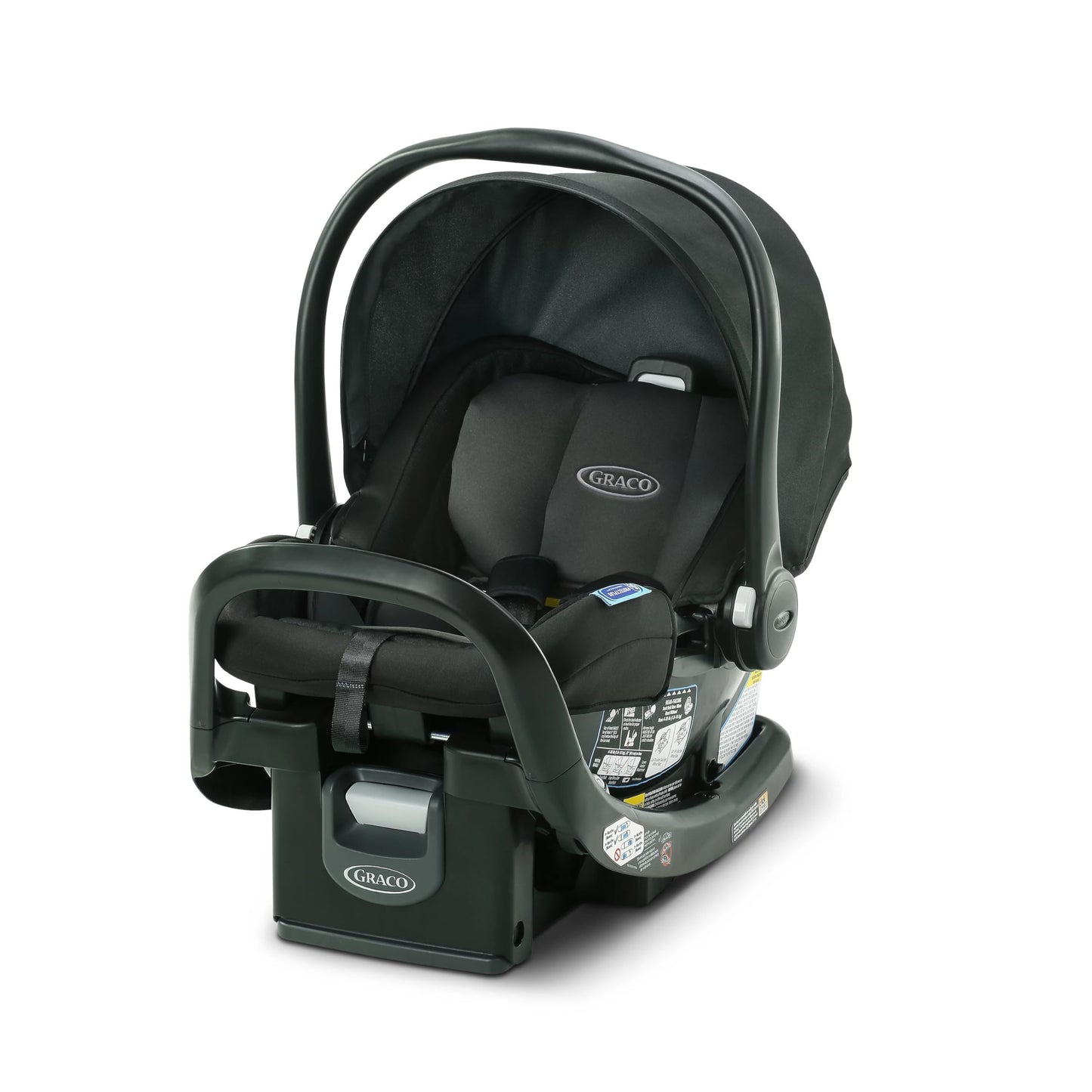 Graco SnugRide SnugFit Infant Car Seat, Baby Car Seat with Anti Rebound Bar for Extra Safety, No-Rethread Harness, LATCH Equipped Carseat, Baby Essentials, Gift for New Parents, Gotham