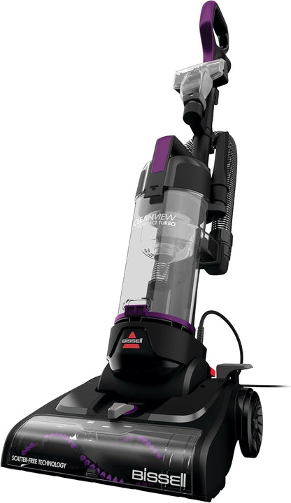 Bissell CleanView Compact Turbo Upright Vacuum Quick Release Wand Scatterfree Technology 1 L Dirt Tank 10.9 lb 3437F