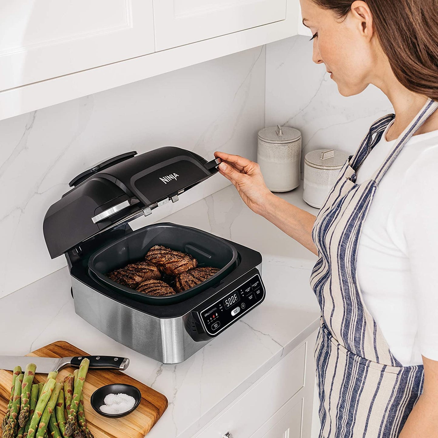 AG301 Foodi 5-in-1 Indoor Electric Grill with Air Fry