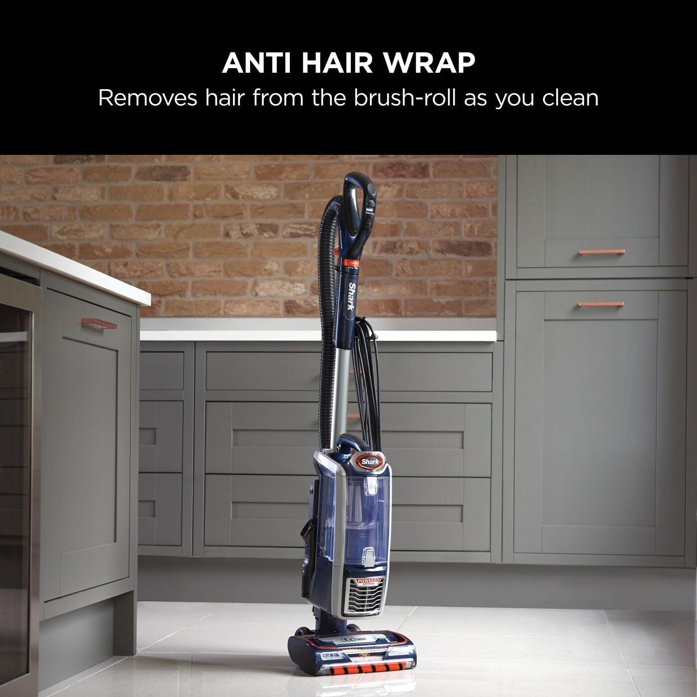 Shark NZ801UKT DuoClean Powered Lift-Away Upright Vacuum Anti Hair Wrap HEPA 0.22 gal Corded 750W 14.3 lb Navy/Orange