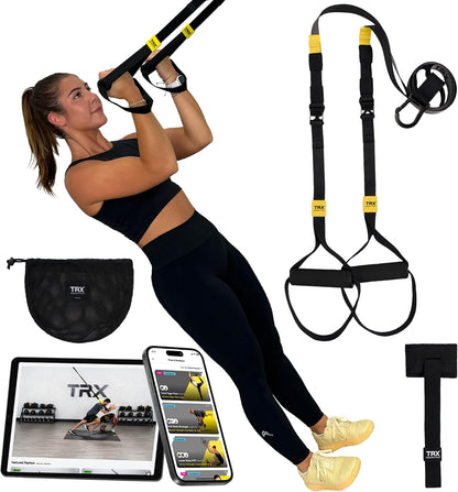 TRX GO Suspension Trainer Portable Bodyweight Home Gym Full Body Strength Training Equipment Grey