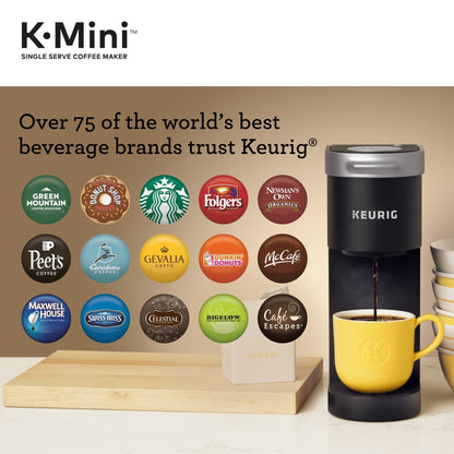 K-Mini Single Serve K-Cup Pod Coffee Maker, 6 to 12oz Brew size