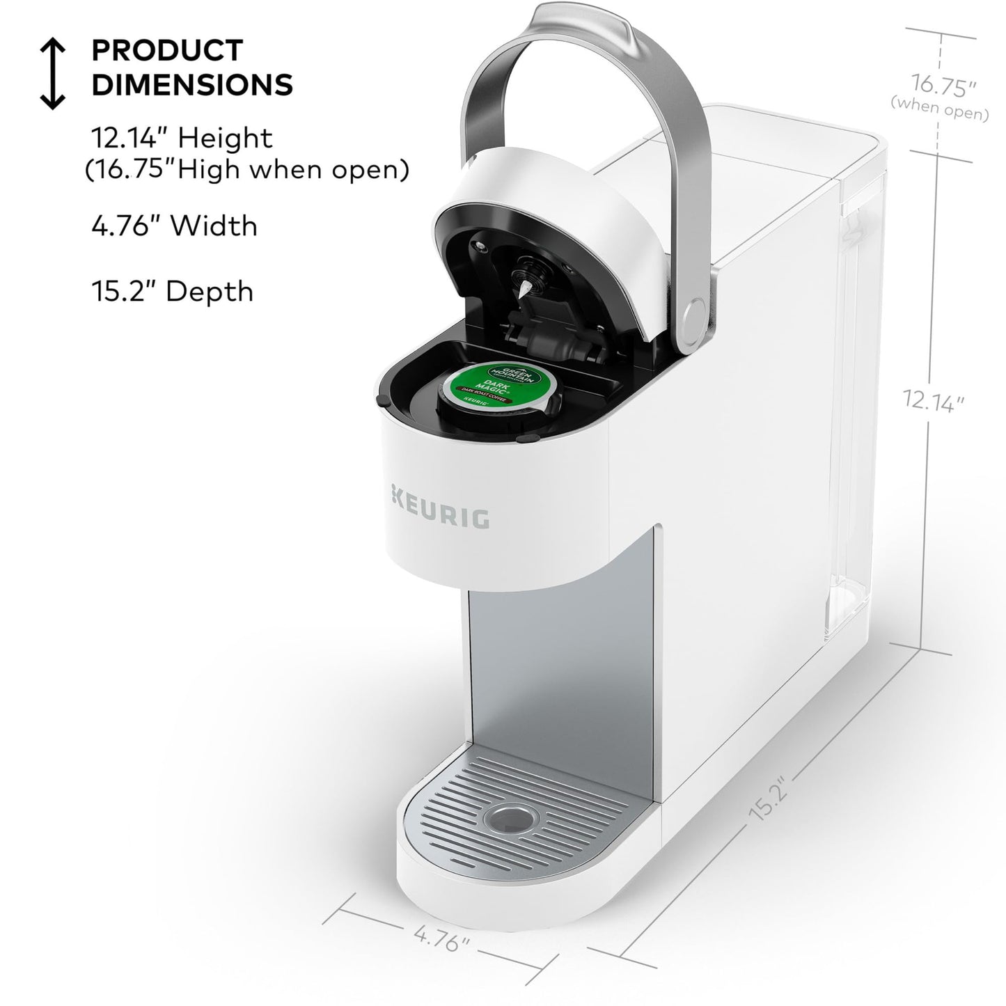 K-Slim Single Serve K-Cup Pod Coffee Maker, Multistream Technology