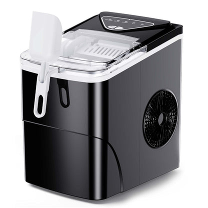 Silonn Nugget Ice Maker Countertop Chewable Pellet Ice Machine Self-Cleaning 36 lbs/Day Portable Black