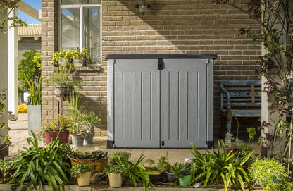 Store It Out Pro Outdoor Garden Furniture Storage Shed Grey