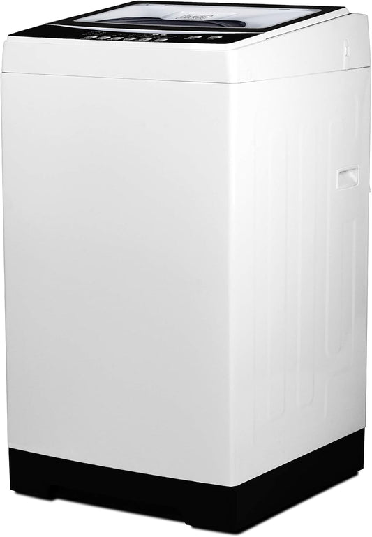 BLACK+DECKER Portable Washer 1.7 Cu. Ft. 11 lb Capacity 6 Cycles Stainless Steel Tub White BPWM16W