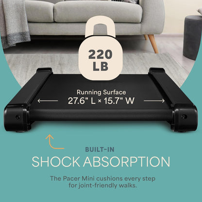 LifePro PacerMini Compact Walking Pad Treadmill with Incline Under Desk Portable Quiet Electric 3 MPH 220 lb Capacity