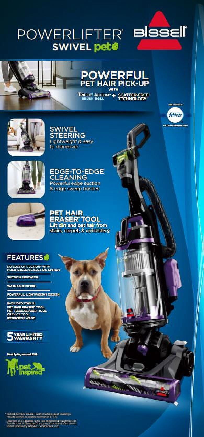 BISSELL PowerLifter Swivel Pet Bagless Upright Vacuum 2260