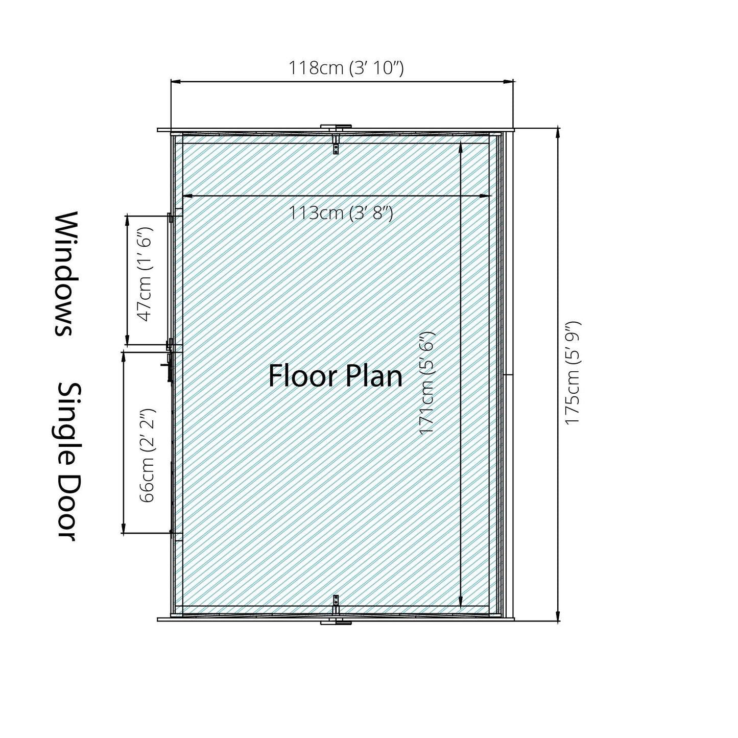 6 x 4 Ft Overlap Reverse Apex Shed