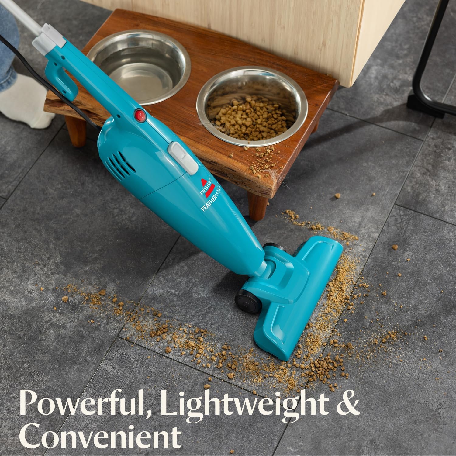 Bissell Featherweight Stick Lightweight Bagless Vacuum and Electric Broom with Crevice Tool 0.67 L Dirt Cup 15 ft Cord 2.6 lb 2033