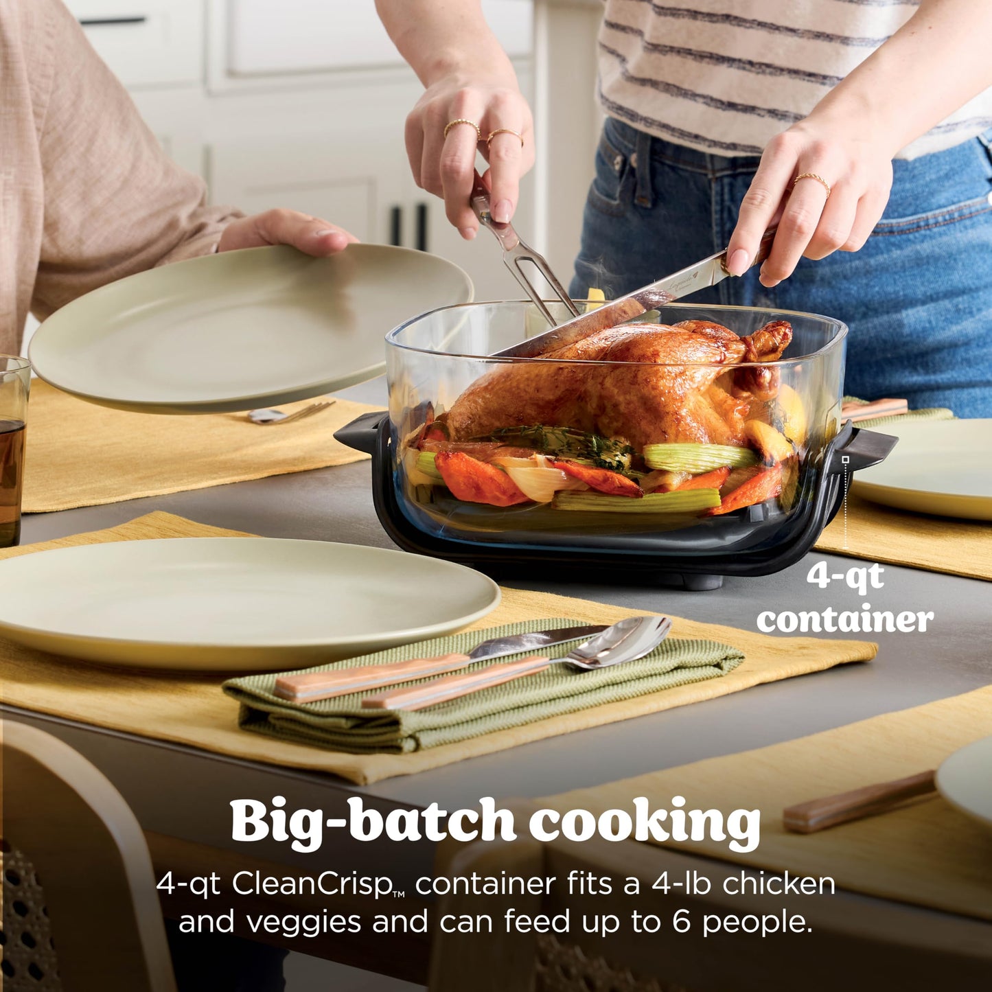 Crispi 4-in-1 Glass Air Fryer | 450°F |