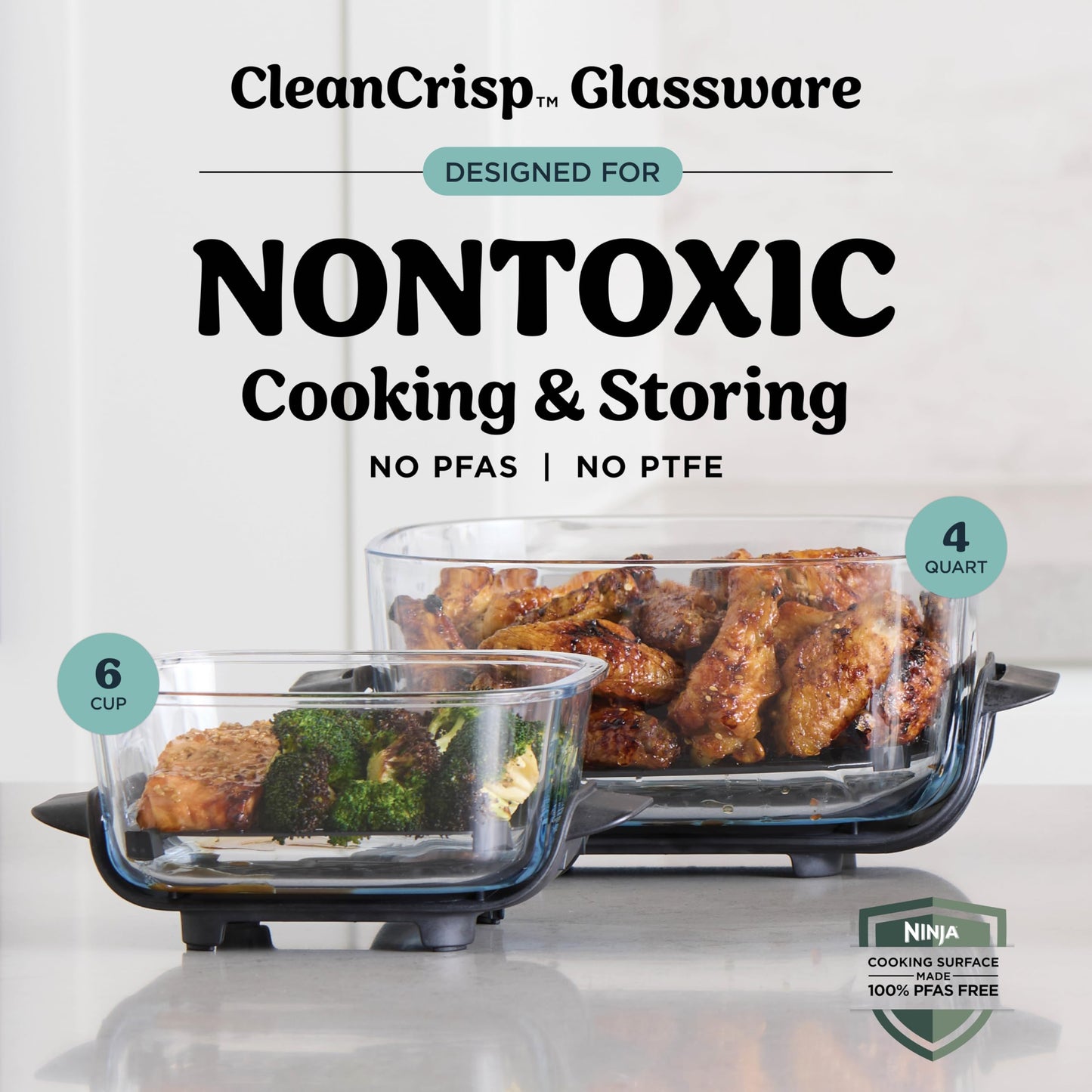 Crispi 4-in-1 Glass Air Fryer | 450°F |