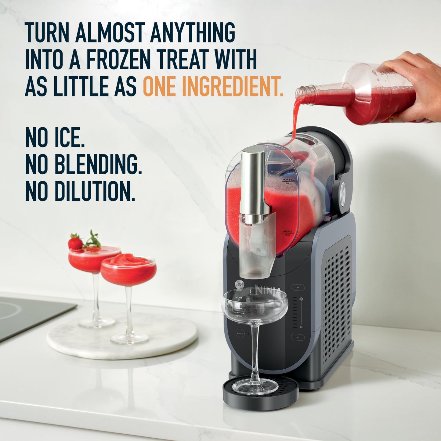 SLUSHi Frozen Drink & Slushie Machine with RapidChill Technology