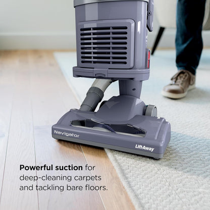 Shark Navigator Lift-Away Upright Vacuum HEPA Pet Hair Swivel Steering 1.1 qt Corded 1200W 12.5 lb Lavender NV352