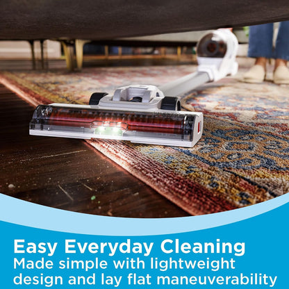 BLACK+DECKER POWERSERIES+ Cordless Stick Vacuum Cleaner LED Floor Lights Bagless Lightweight Up to 44-Min Runtime 0.6 lb Dust Capacity Gray BHFEA520J