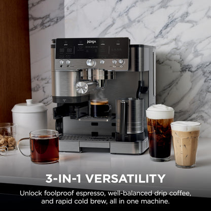 Luxe Café Premier 3-in-1 Espresso Machine, Drip Coffee