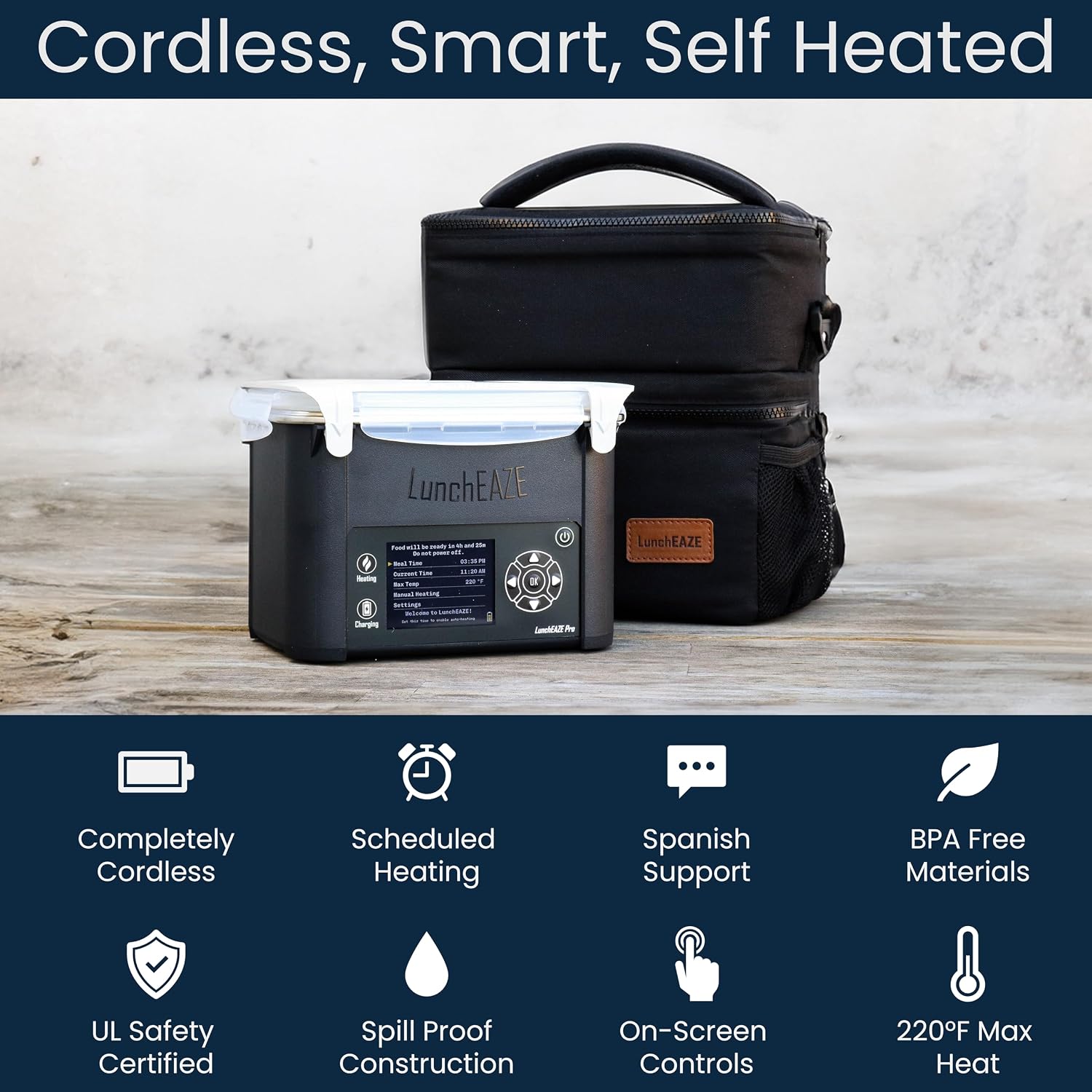 LunchEAZE Pro Cordless Heated Electric Lunch Box