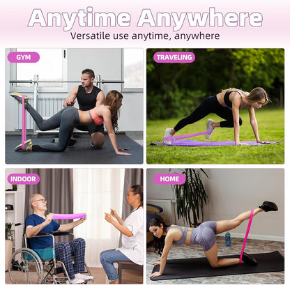 JAKKOFOXX Resistance Loop Exercise Bands Set of 5 with Carry Bag for Home Fitness Stretching Strength Training Physical Therapy