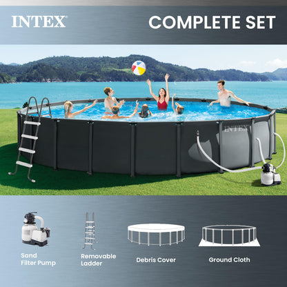 Ultra XTR 22 ft x 48 in Above Ground Pool Set, Round Swimming Pool