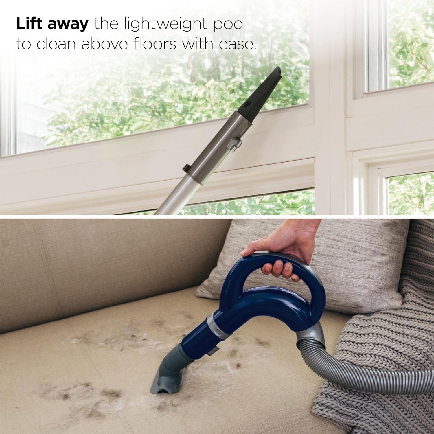 Shark Navigator Lift-Away Upright Vacuum HEPA Pet Hair Swivel Steering 0.9 qt Corded 1200W 16 lb Navy NV360