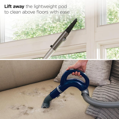 Shark Navigator Lift-Away Upright Vacuum HEPA Pet Hair Swivel Steering 0.9 qt Corded 1200W 16 lb Navy NV360