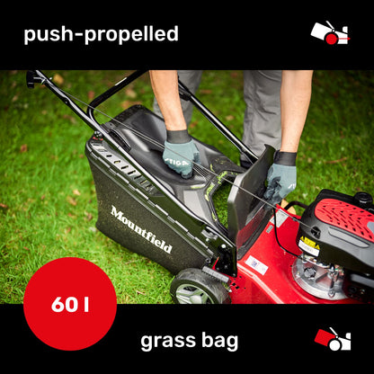 HP164 39Cm 123cc Hand Propelled Petrol Lawnmower